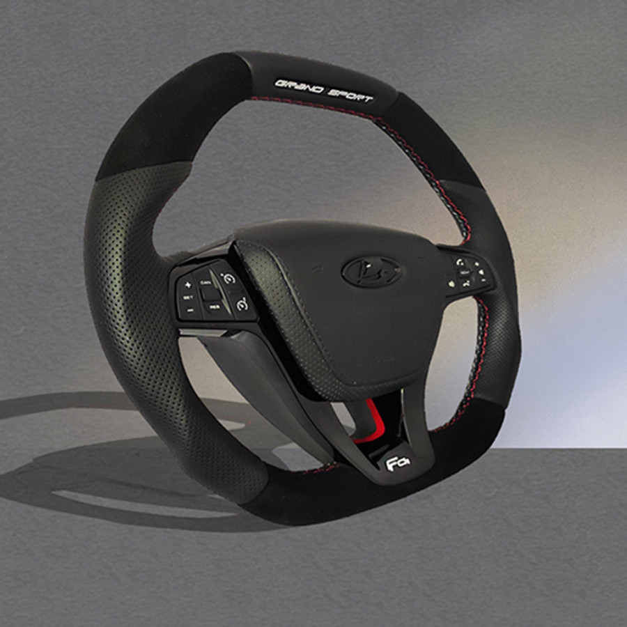 Анатомическое рулевое колесо Grand Sport со вставками из алькантары для  LADA Vesta, X-ray, Largus FL
